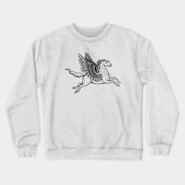 Vintage Mythical Pegasus Crewneck Sweatshirt by Vintage Boutique